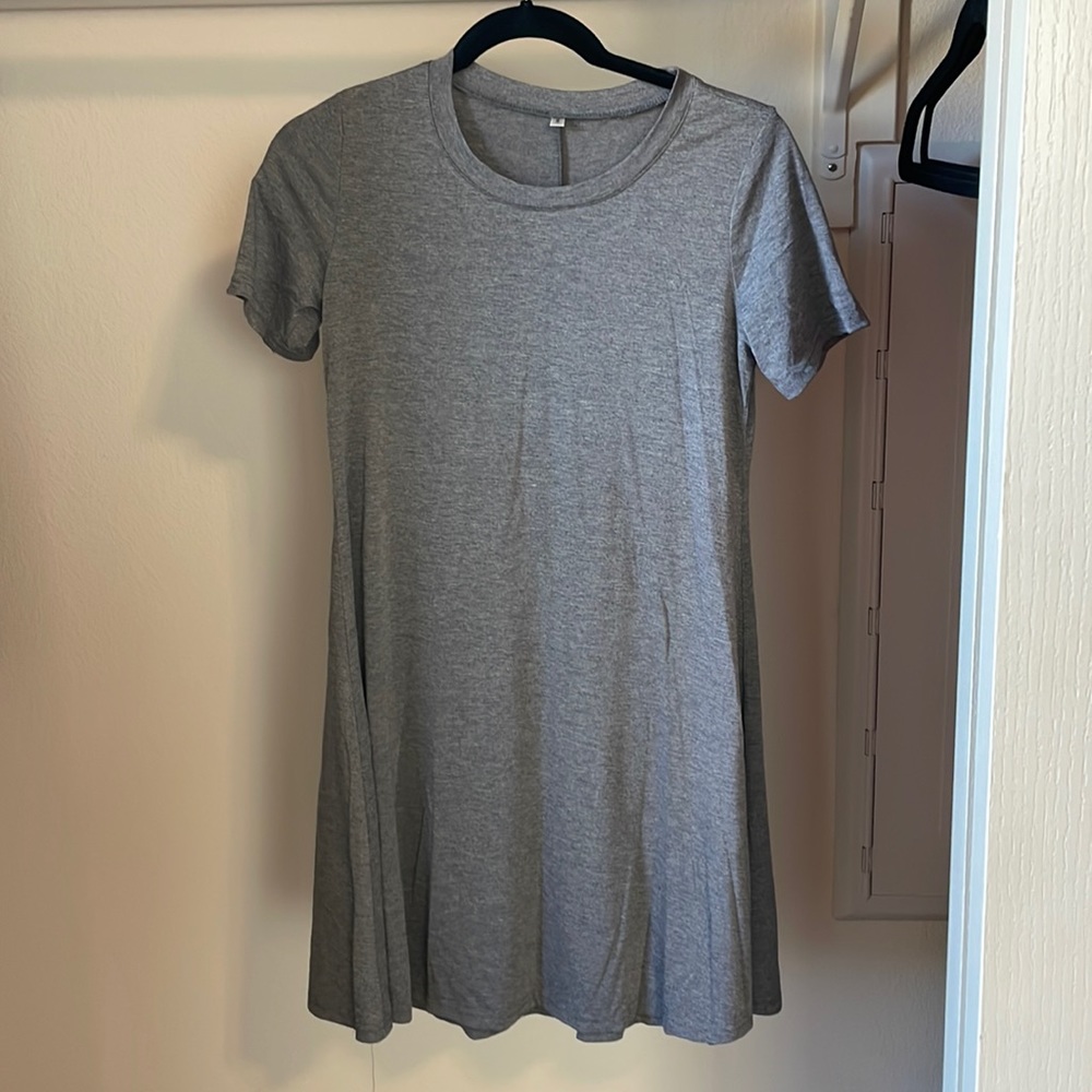 Small Grey T-Shirt Dress